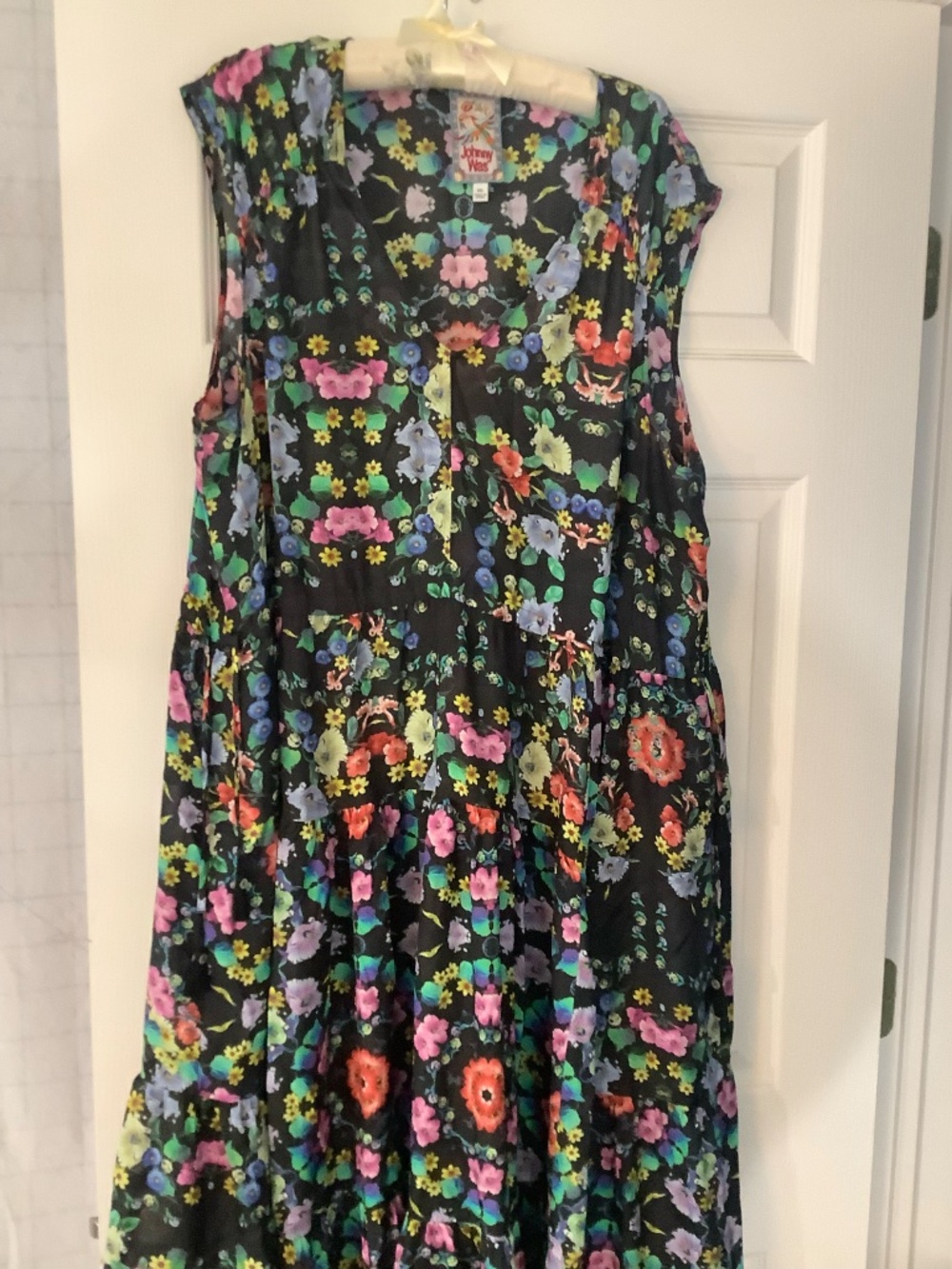 Johnny Was 100% silk XXL floral dress - Picture 4 of 8